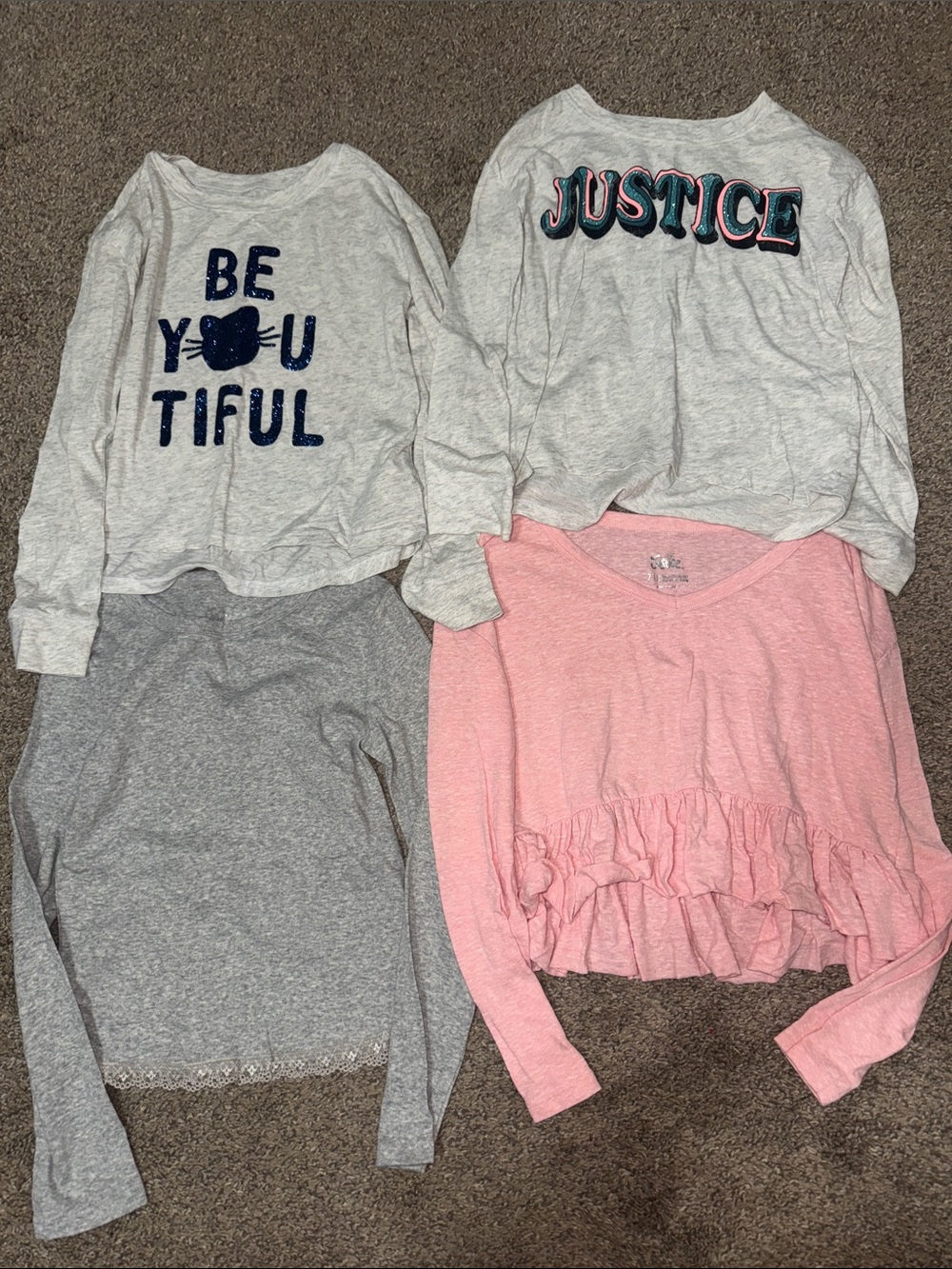 Justice Girls Long Sleeve tops